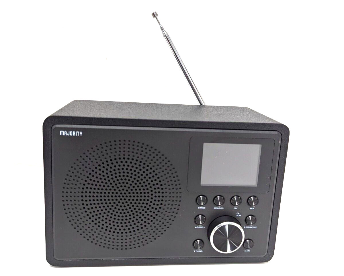 Majority Radio for Home with WiFi and FM | DSP Speaker Perfect for Bedroom, Kitc