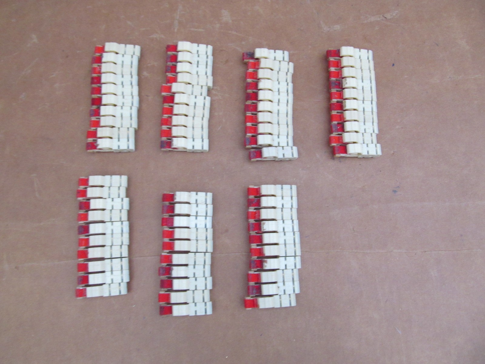 Kurzweil PC88mx keyboard parts: 70x Black key hammer weights (cracked) pure lead