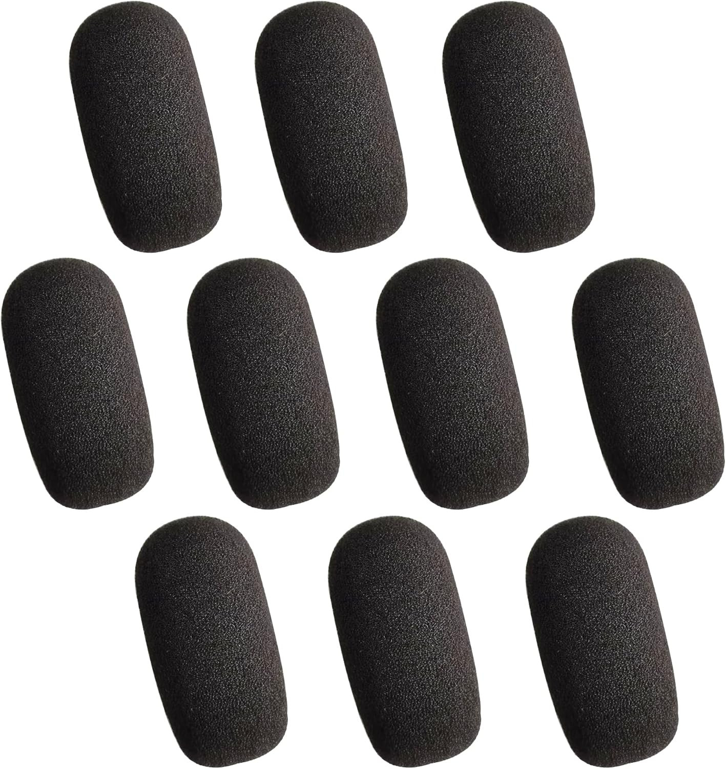 10-Pack Foam Mic Covers for Wireless Laval.Operations 1.4 X 0.7 X 0.2 Inch