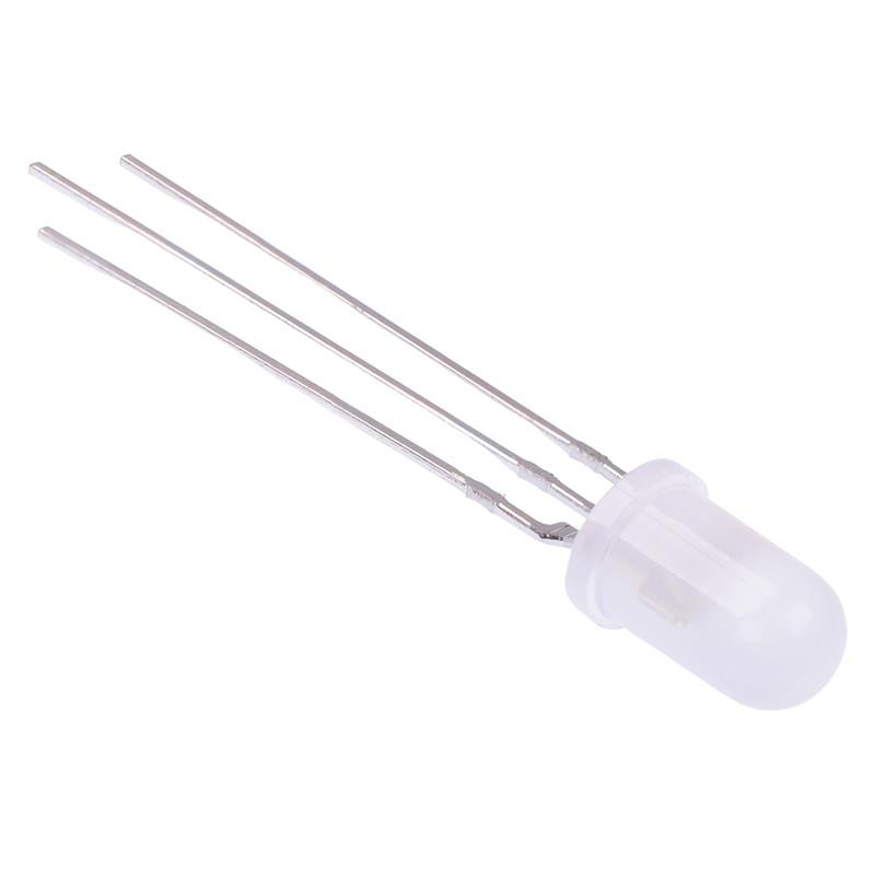 100 x Red / Green Bi-Colour 5mm White Diffused LED Common Anode
