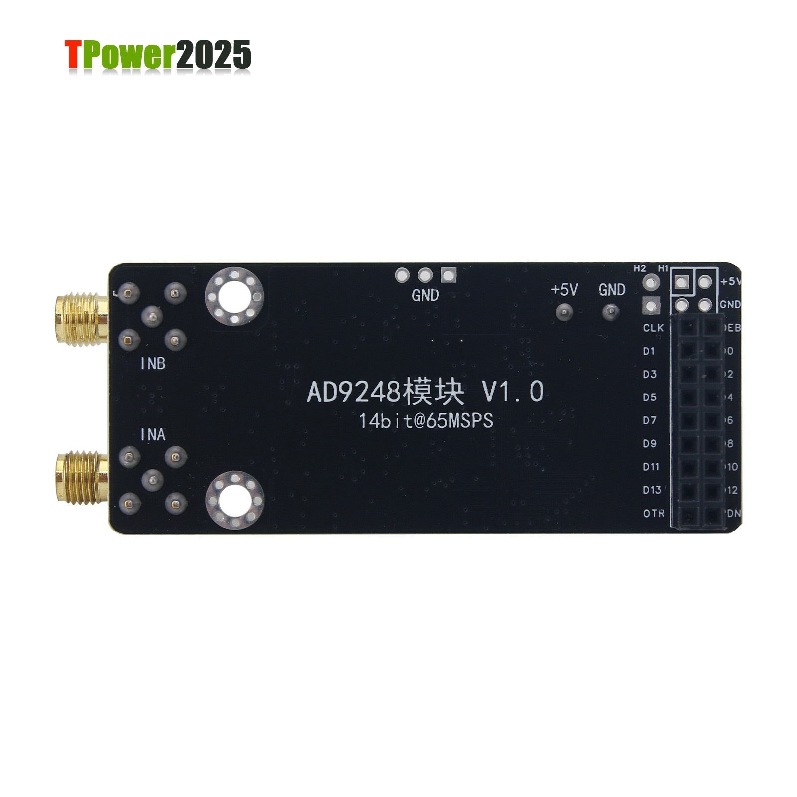 AD9248 14bit 65M ADC Module Analog-digital Converter w/ Terminal Block Interface