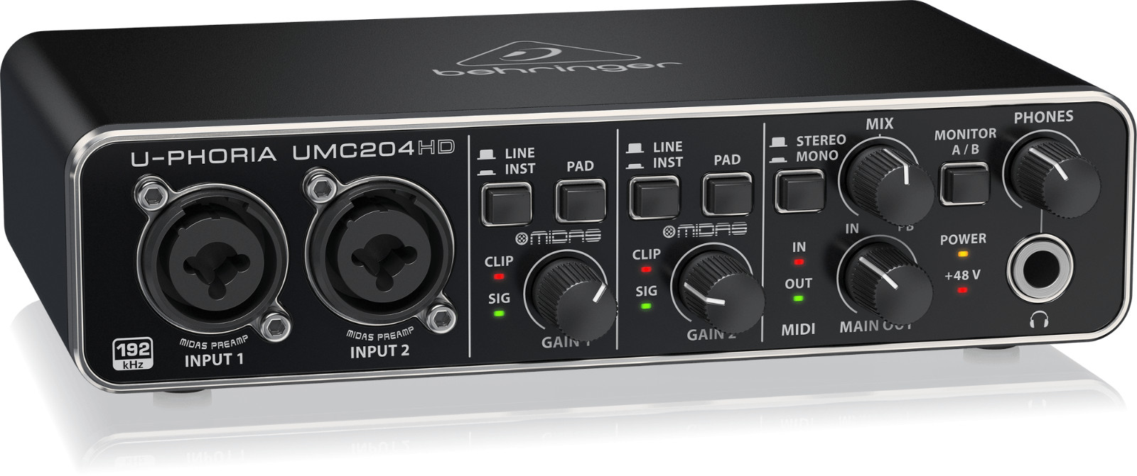 Behringer UMC204HD U-phoria USB Audio Interface