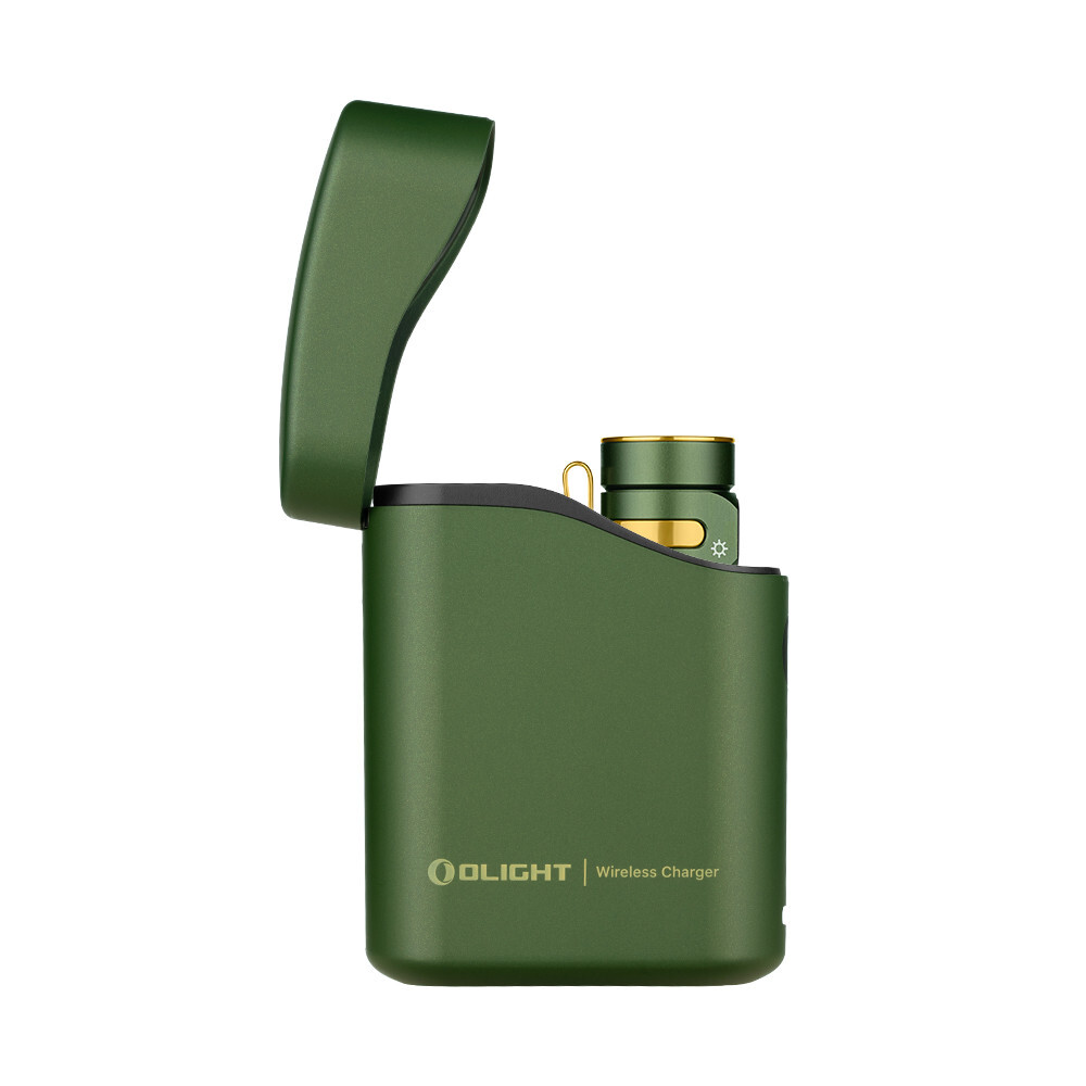 Olight Baton 4 OD Green Premium Rechargeable Flashlight & Charging Case, 1300 L