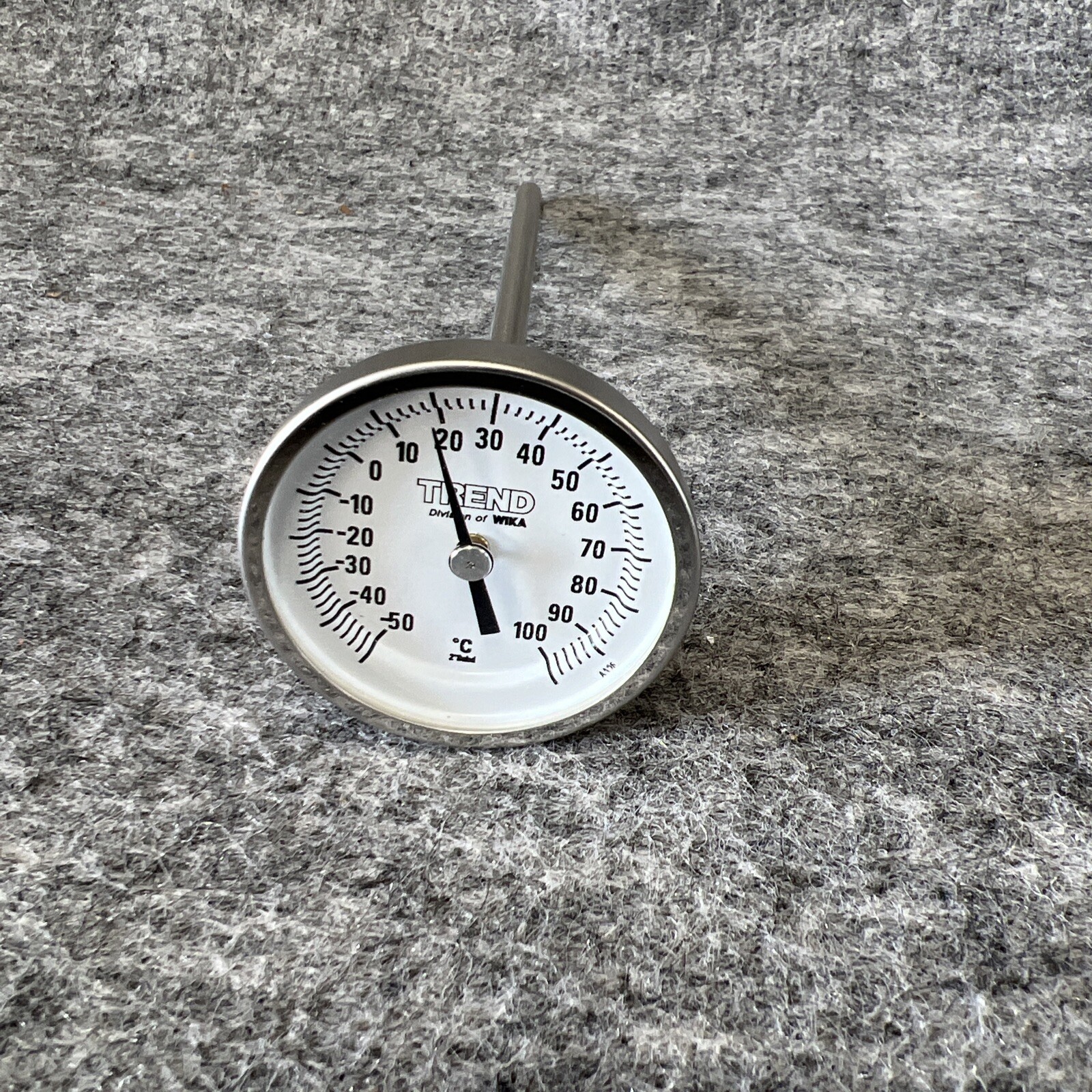 Wika TI.20 -50 -100C Deg C 1/4" NPT x 6"  Bimetal Thermometer New