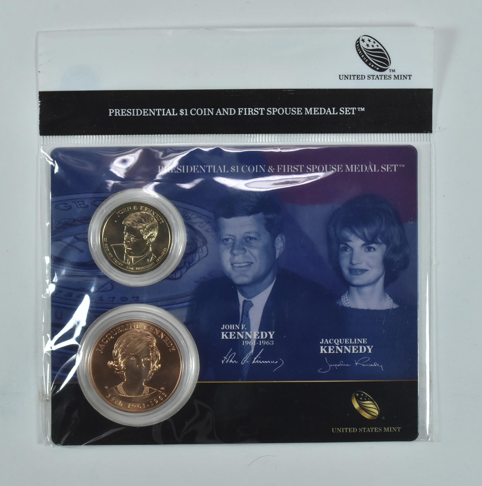 2015 Presidential $1 & First Spouse Medal Set John F & Jacqueline Kennedy