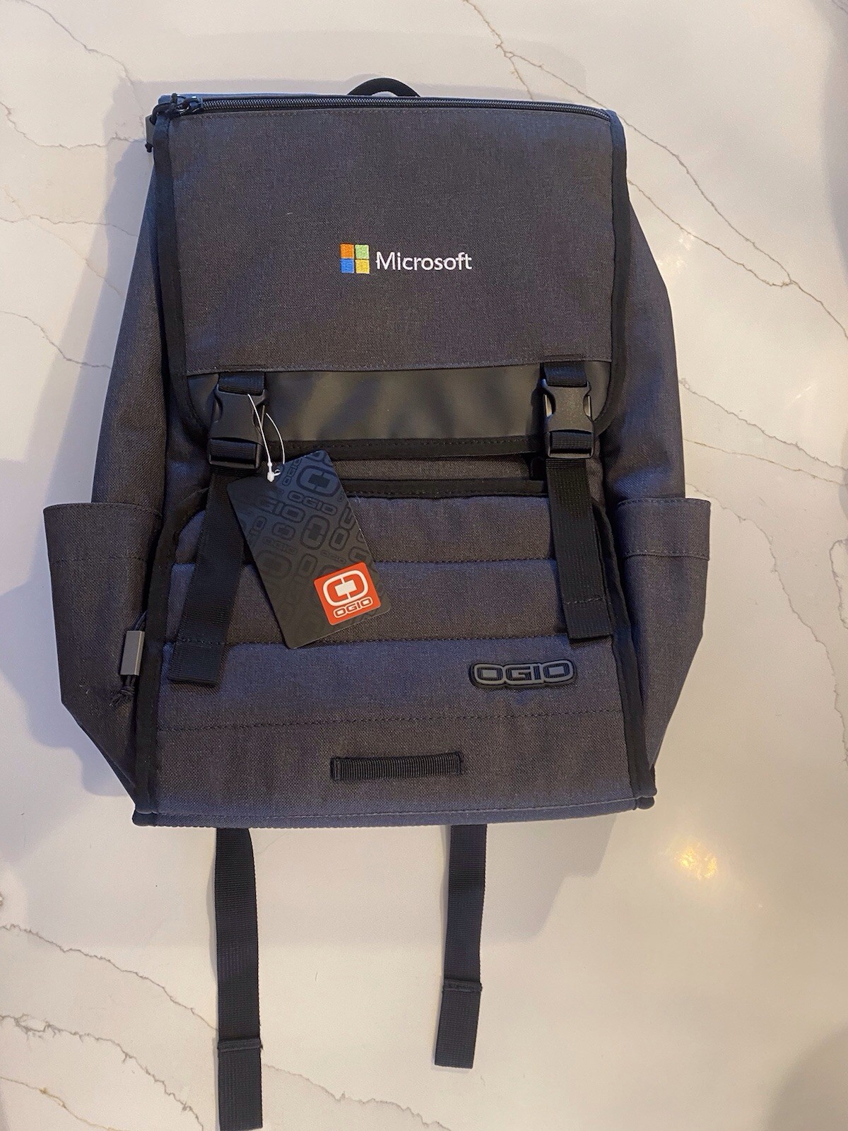 OGIO Microsoft Logo Gray Laptop Work/Travel/School Backpack NWT