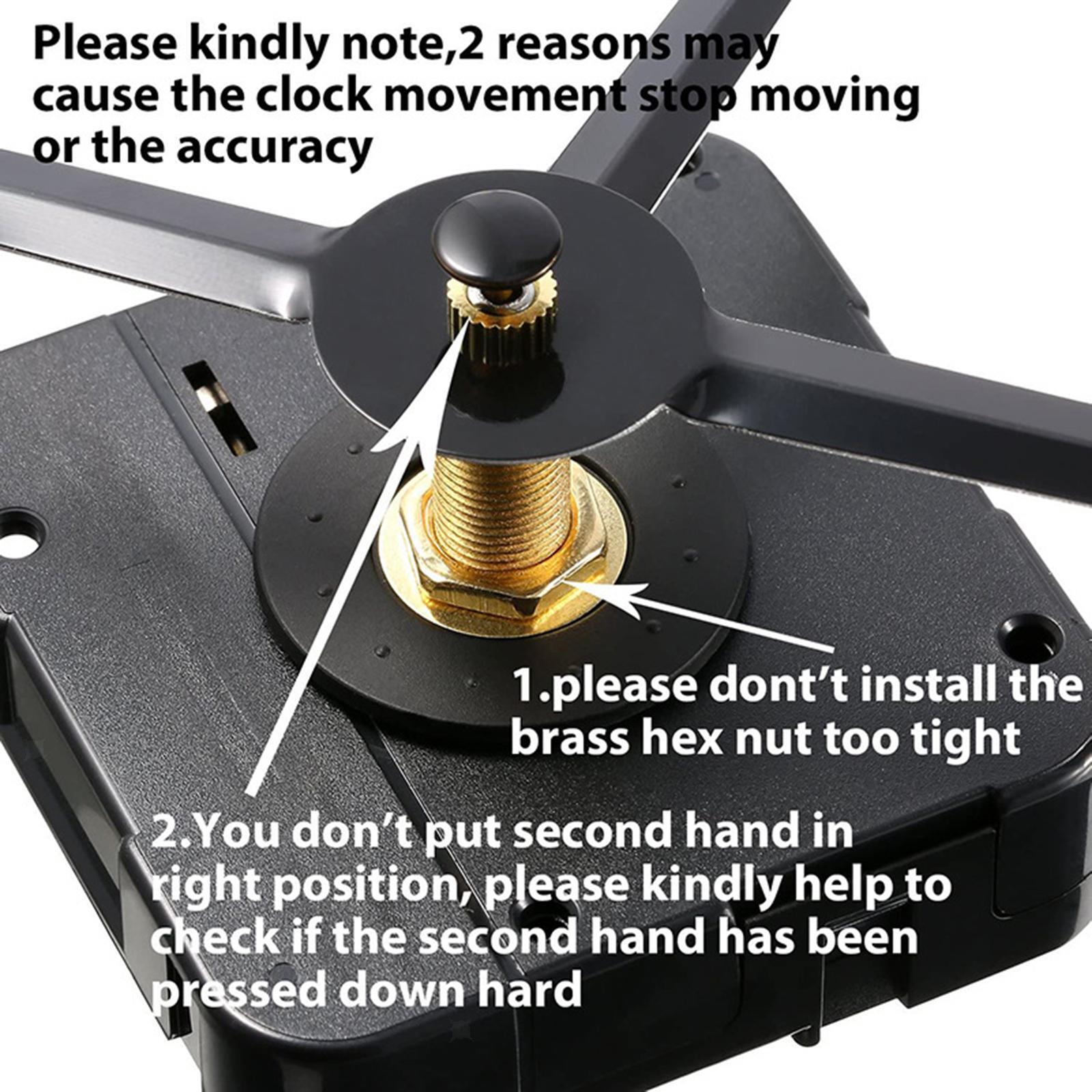 Clock Movement Replacement DIY Motor Long Shaft Clock Replacement Movement for