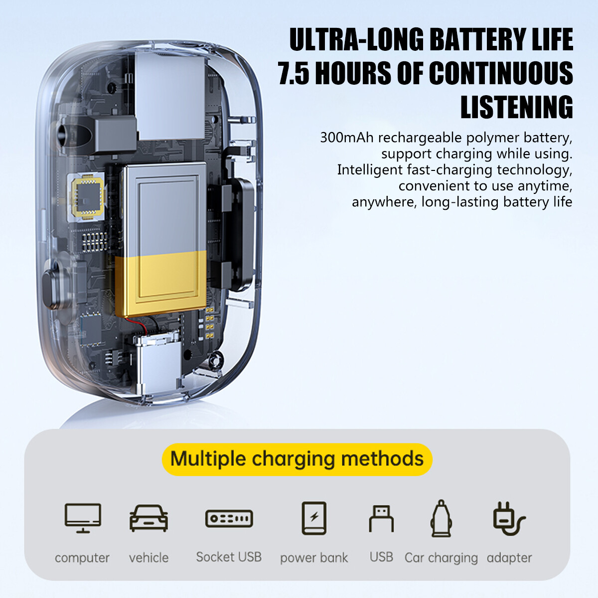 Bluetooth 5.3 USB Wireless Transmitter Portable Receiver Audio Adapter 3.5mm Aux