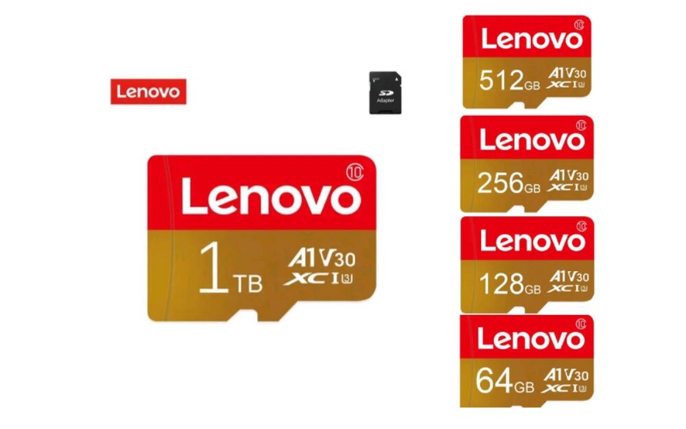Lenovo Micro SD Card Memory 1TB 512GB 256GB 128GB 64GB High speed  SD A1 Card