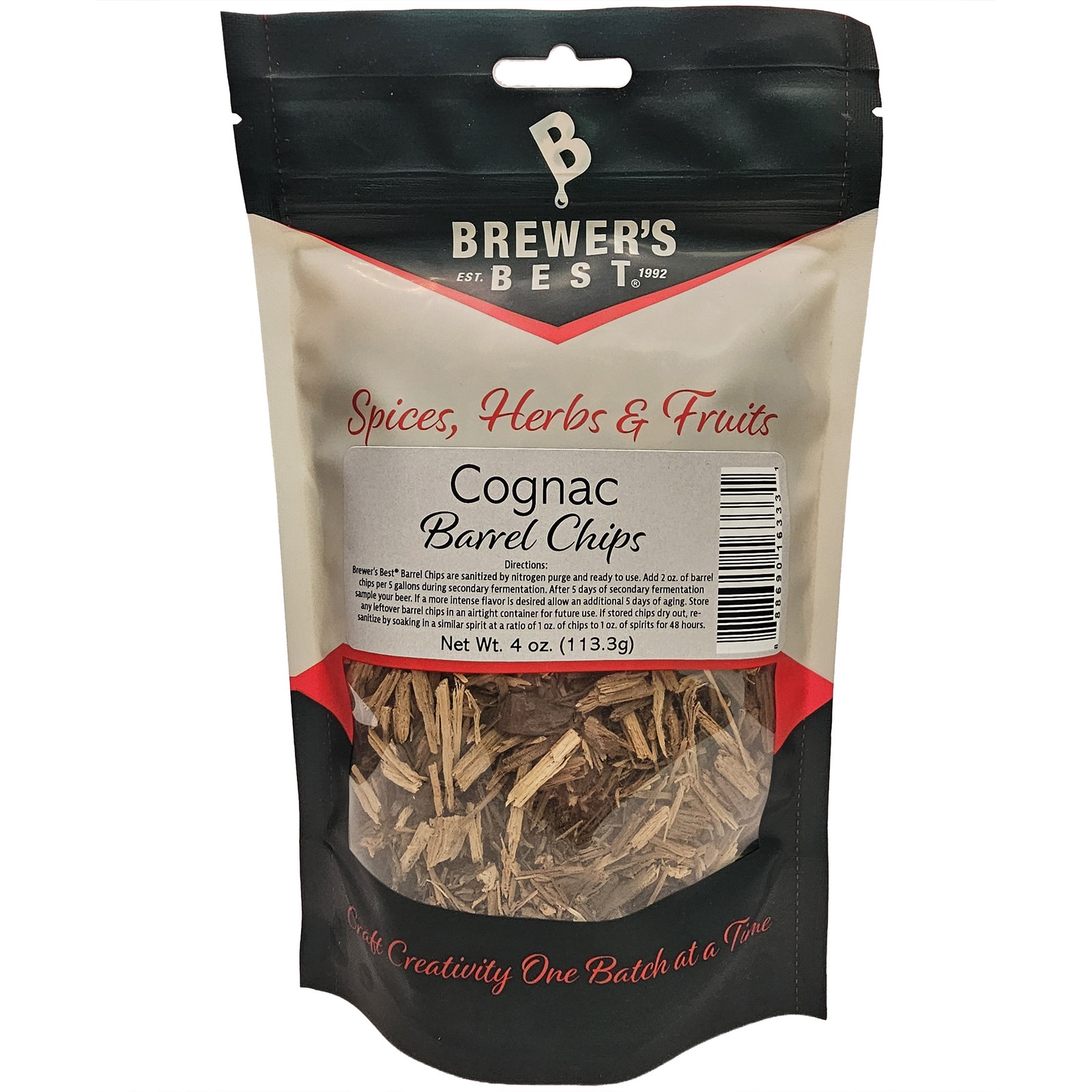 Brewer's Best Barrel Chips Cognac Barrel - 4 Ounces
