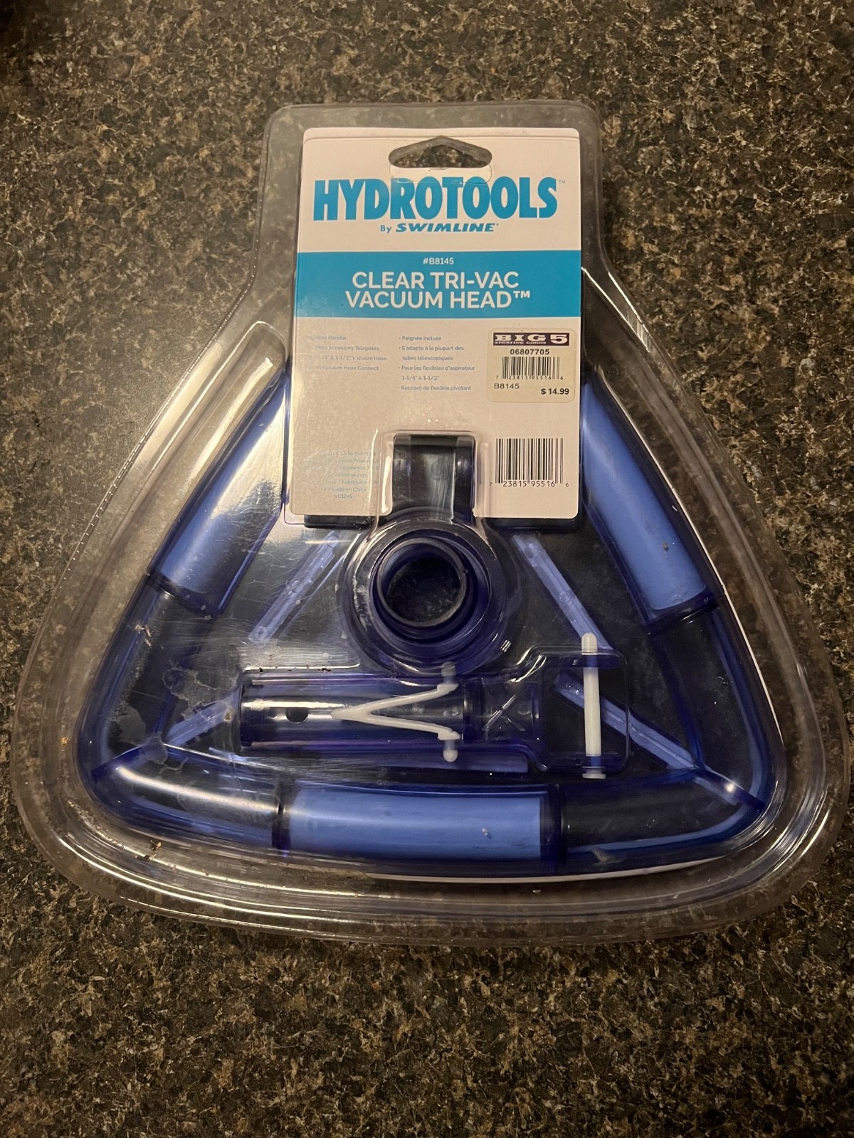 Hydrotools By Swimline Clear Tri-Vac Vacuum Head