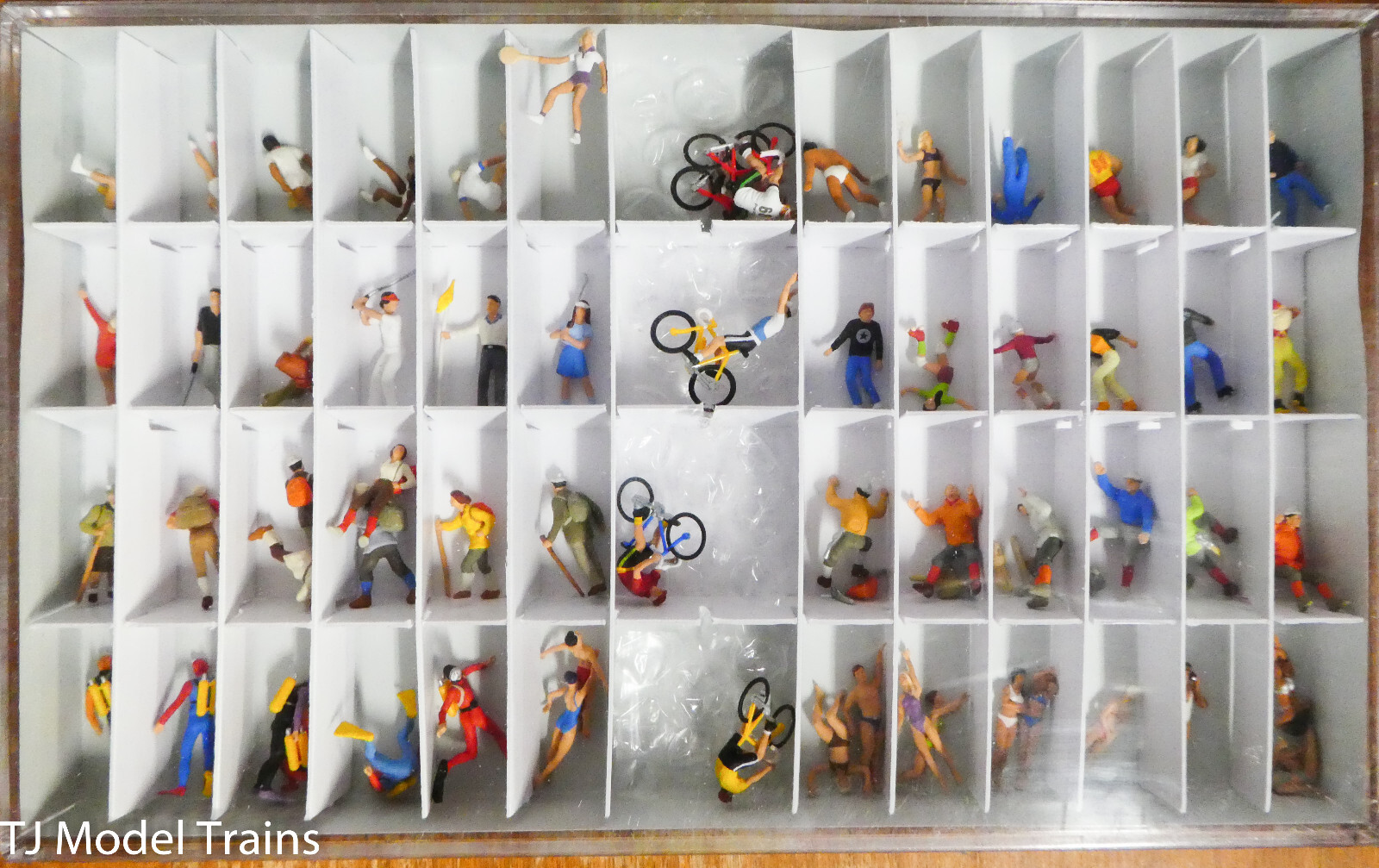 Preiser HO #13005 Sports & Recreation -- Sports & Recreation Set pkg(60) 1:87th