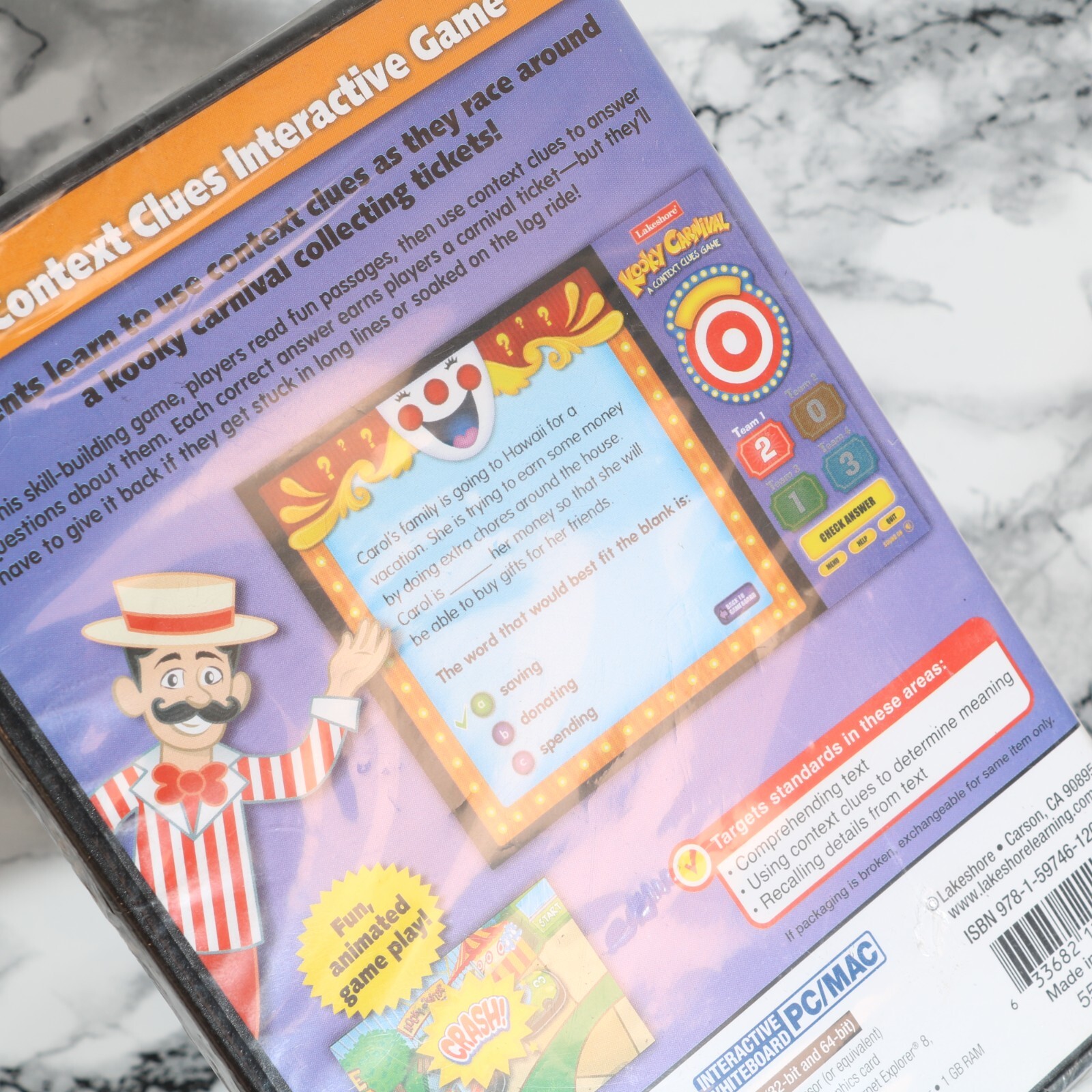 NEW - Kooky Carnival - A Context Clues Game (PC / Mac CD-ROM) -- (Please Read)