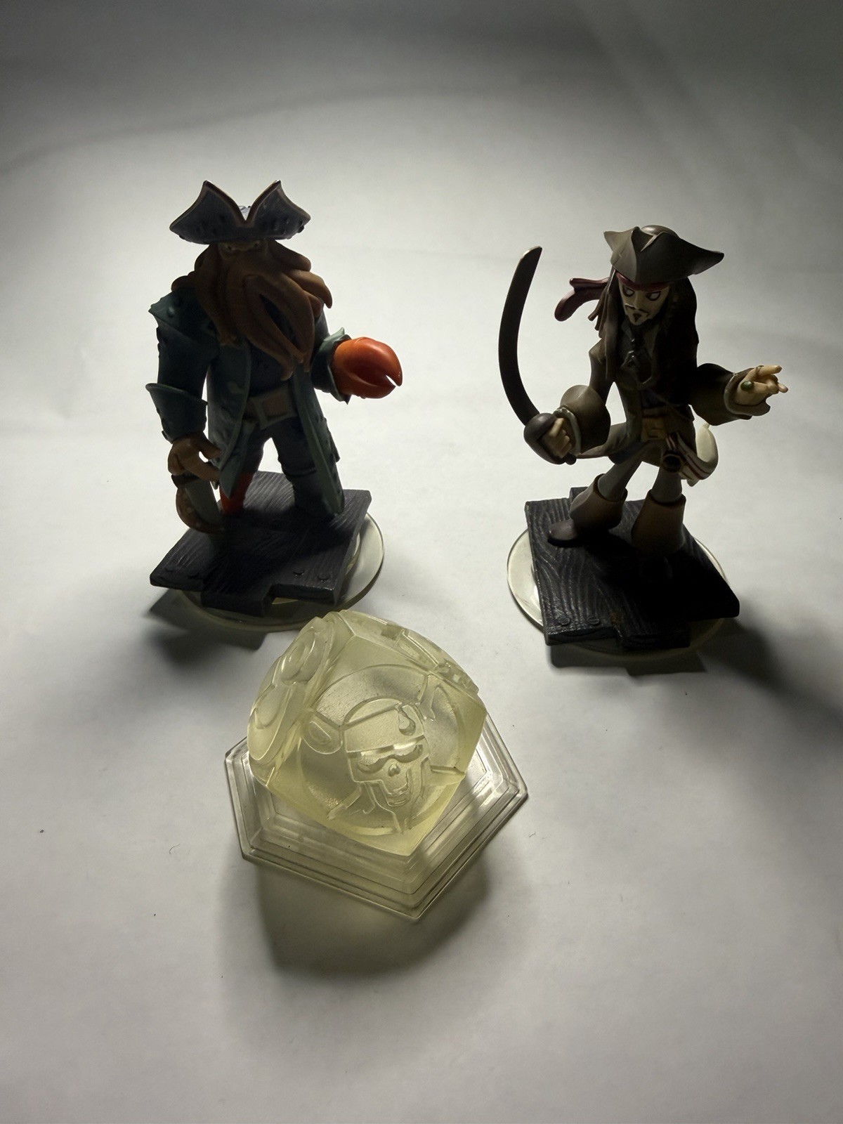 Disney Infinity PirateFigures Lot Of 2 With Crystal See Pics For Damage *****