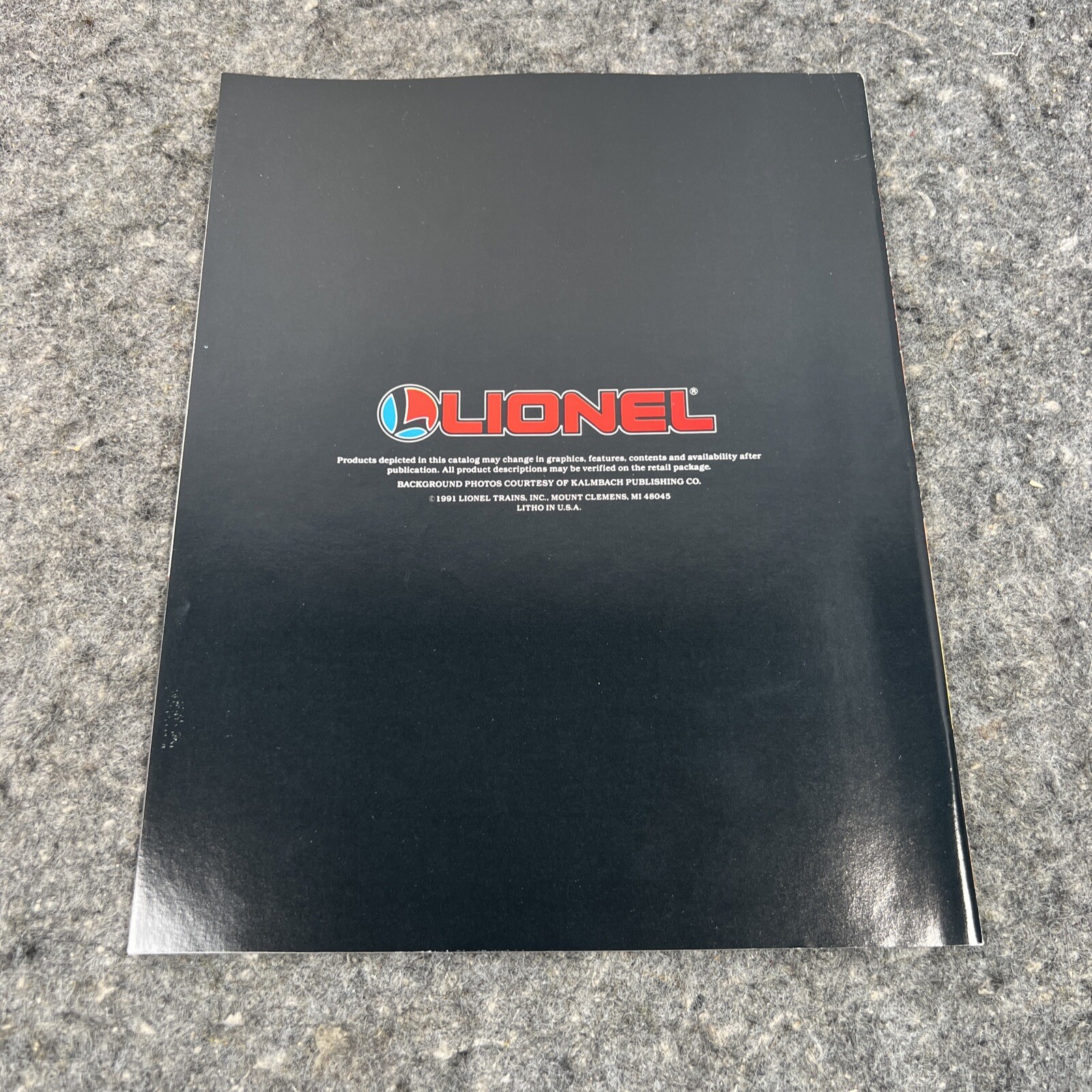 1992 Lionel Trains Catalog Book One