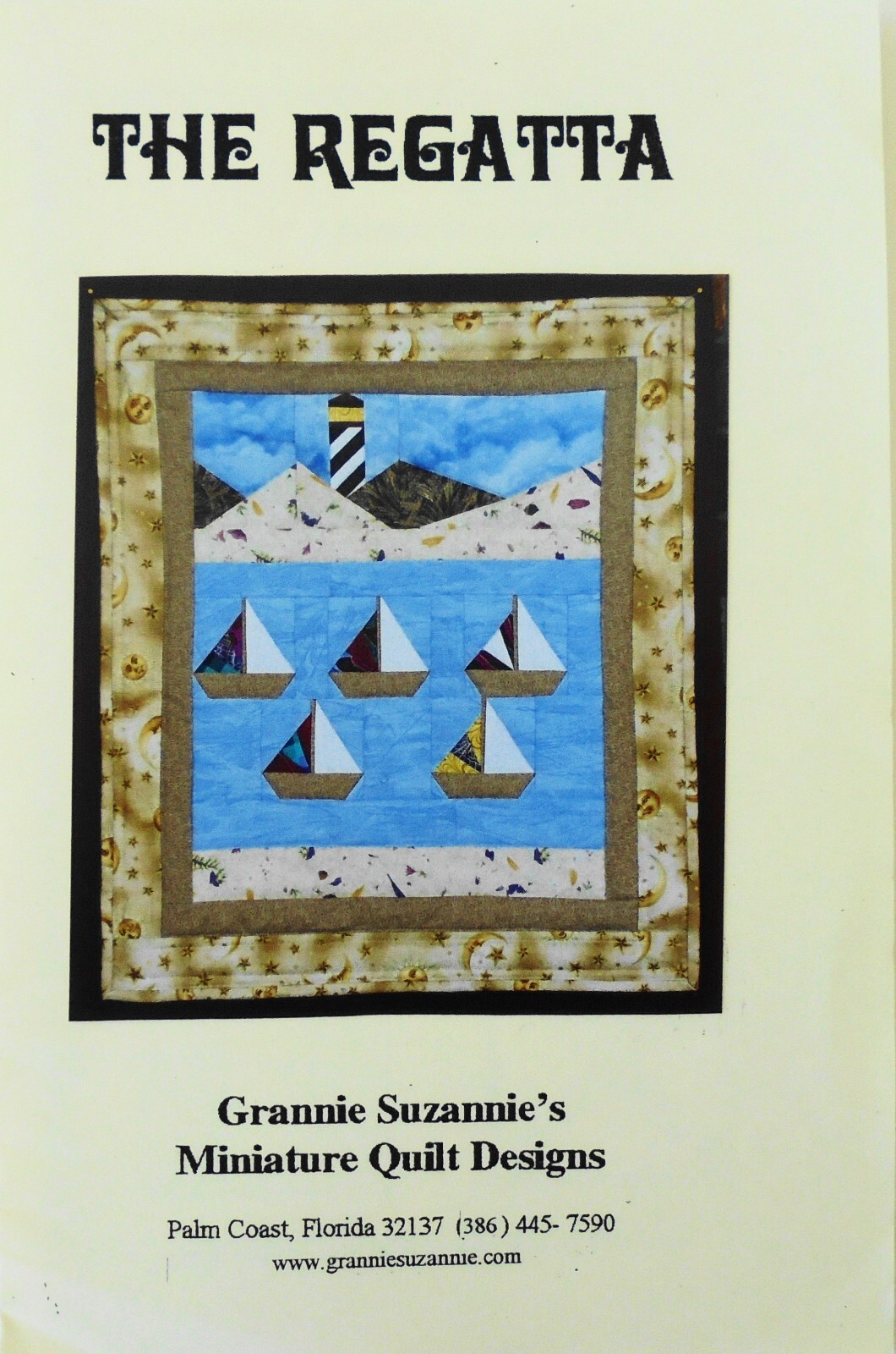 Grannie Suzannie's The Regatta 18" x 20" St Augustine Florida Quilt Pattern