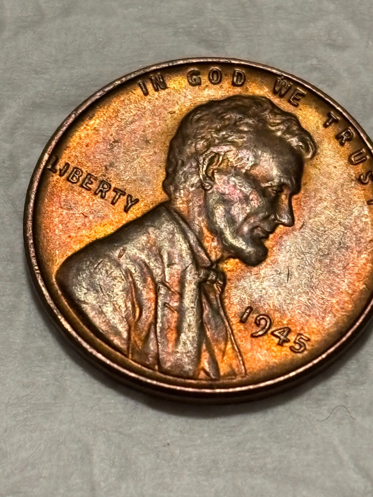 1945 wheat penny au, nice coin free shipping