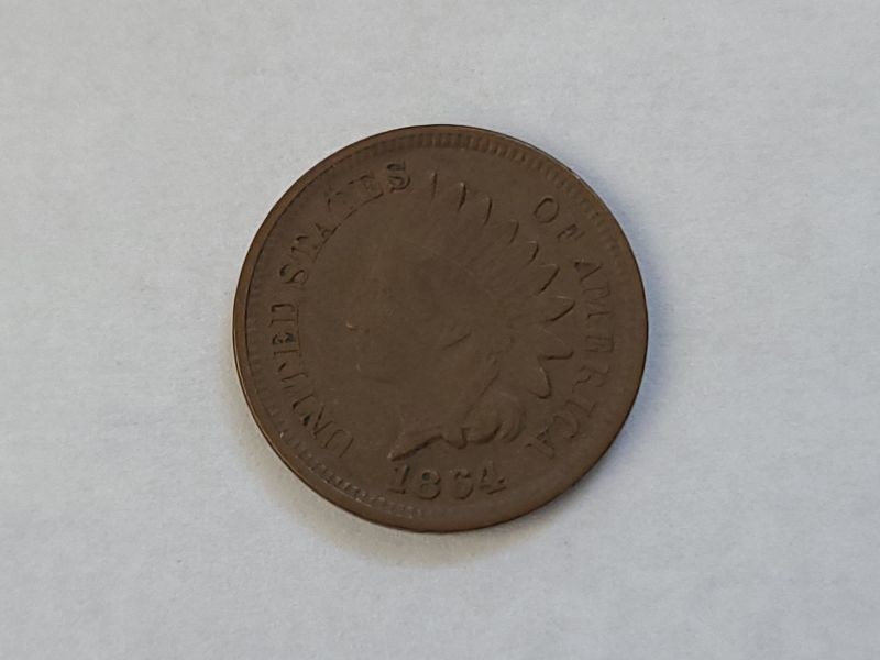 1864 Bronze Indian Head Cent Very Fine+ 20609