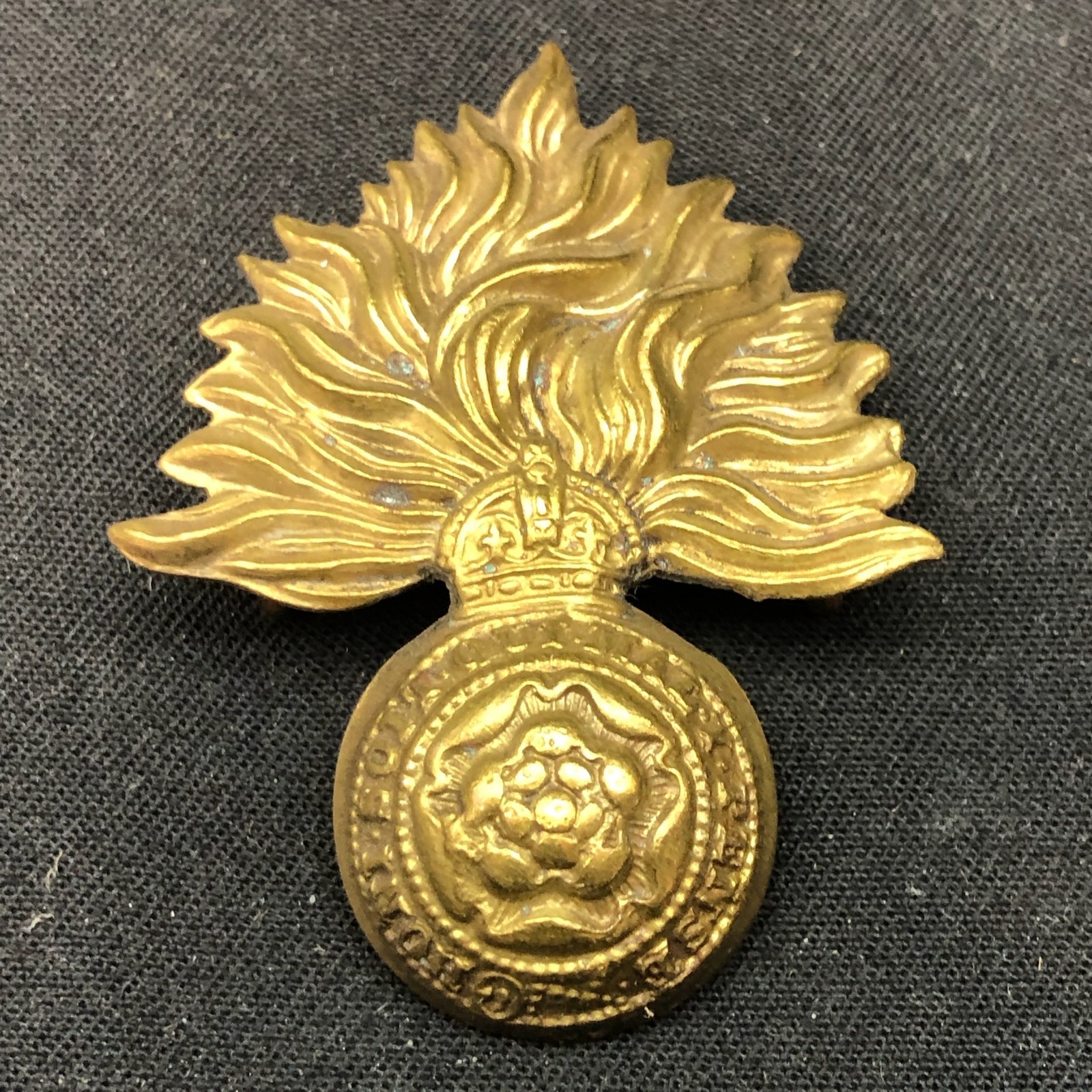 Original WW2 British Army Cap Badge - Royal Fusiliers