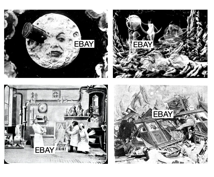 SALE: GEORGES MELIES SILENT MOVIE PHOTOS (4) IMPOSSIBLE VOYAGE DOCTOR'S SECRET