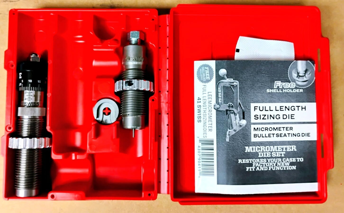 LEE Very Limited Production Pacesetter 2-Die Set 41 Swiss New in Box 90411