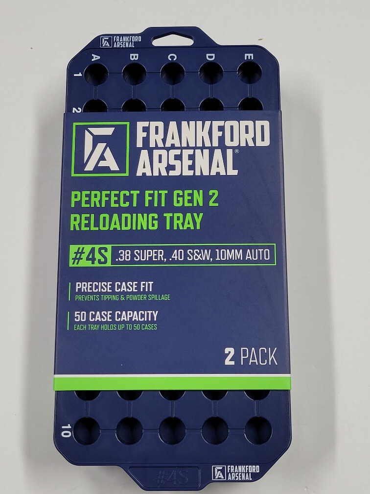 1183639 FRANKFORD ARSENAL PERFECT FIT RELOADING TRAYS 2-PACK #4S  NEW  FREE SHIP
