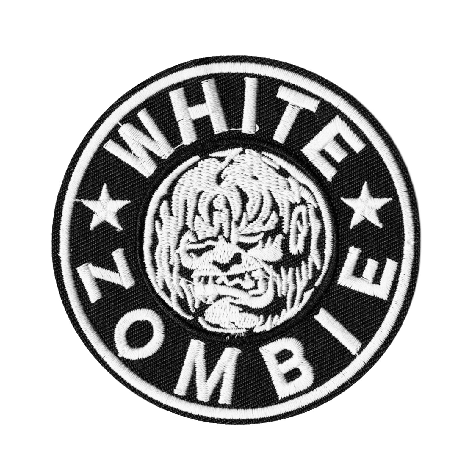 White Zombie Embroidered Iron-On Patch Classic Metal Band Applique Rob Zombie