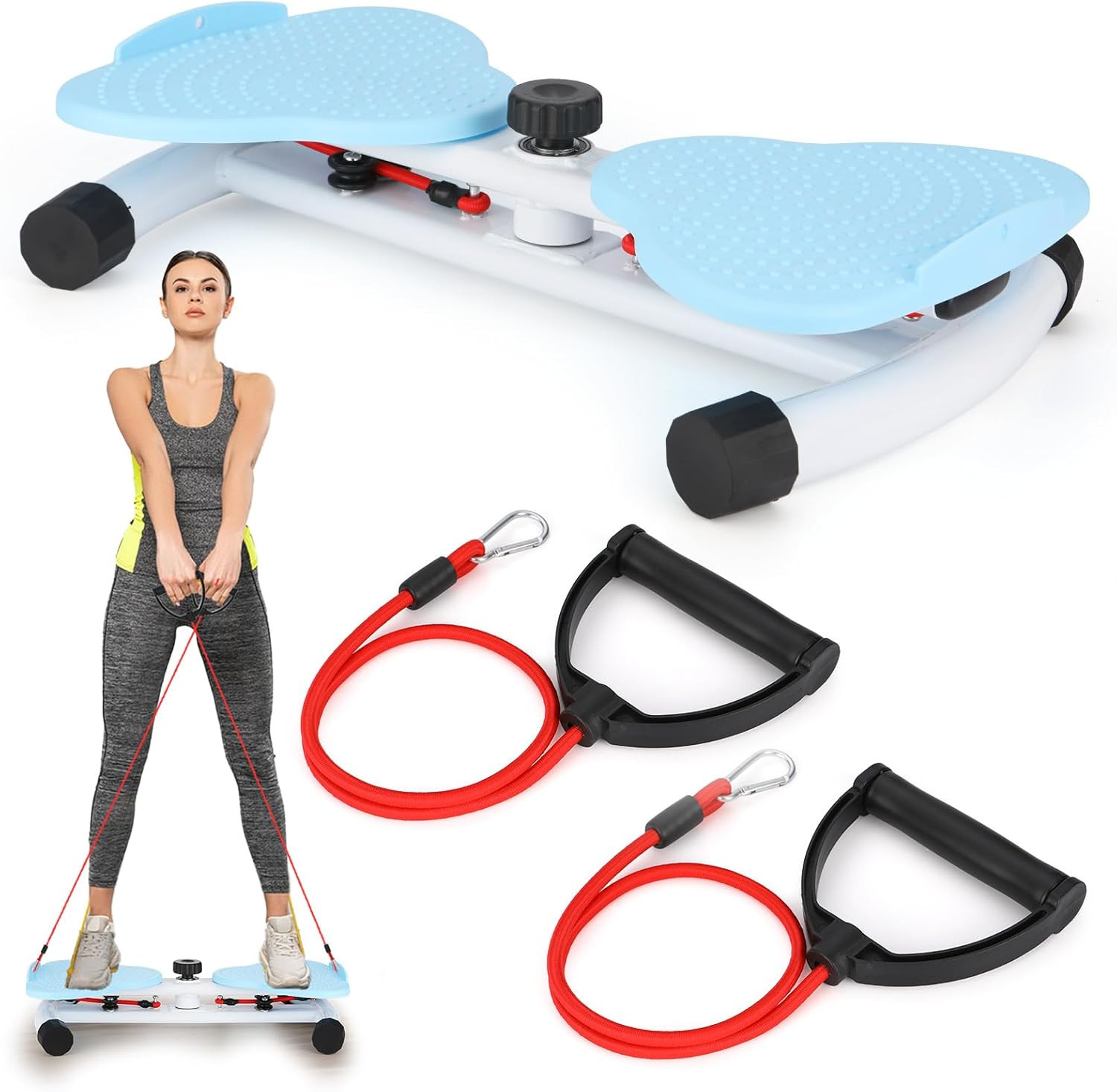 Waist Twister Machine with Resistance Bands - Slim & Tone Your Core at Home