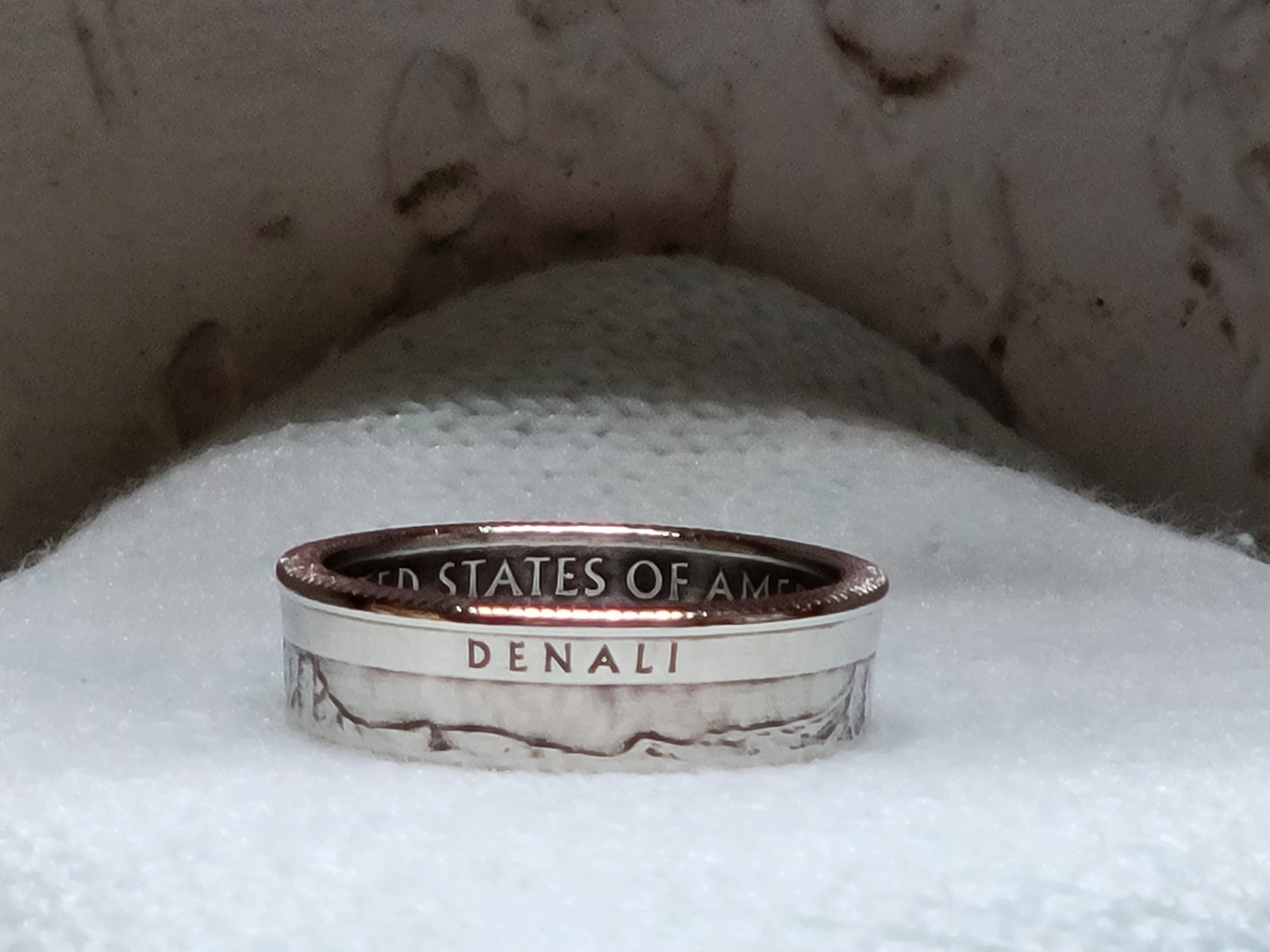 DENALI, AK. - Size 9   State Quarter Coin Ring