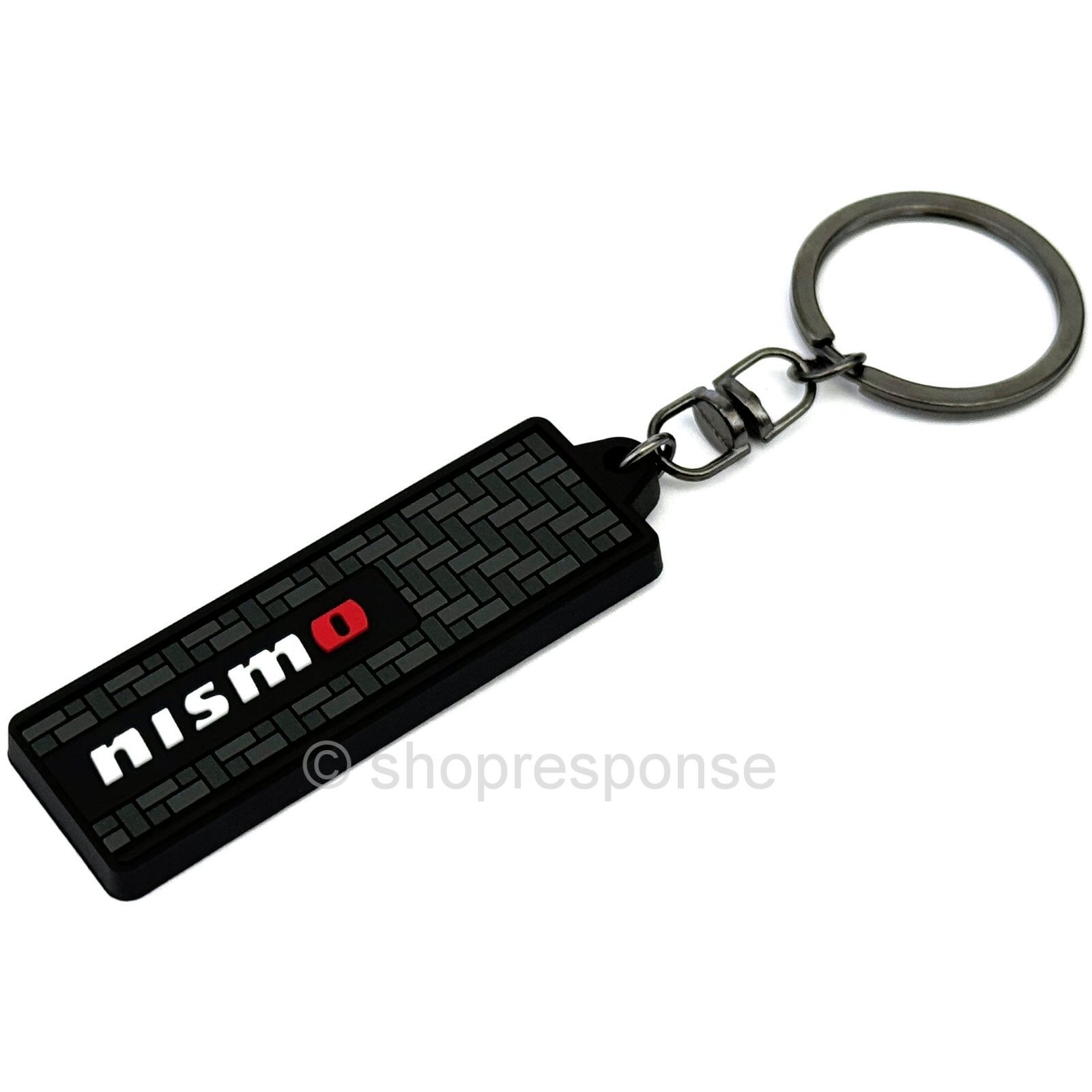 OEM / JDM Nissan Nismo Black Rubber Keychain Key Ring KWA10-50UK0 Genuine