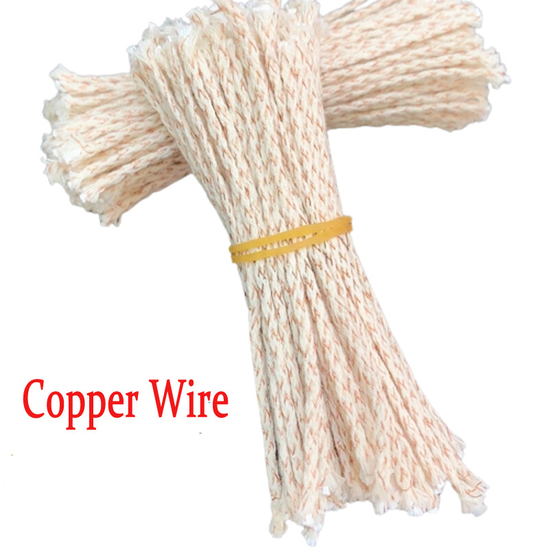 For Zippo lighters, 30pcs copper wire cotton core wicks good quality