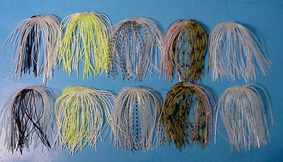 10 ~ BIO-FLEX® Silicone Spinnerbait *Pro-Tie Skirts #1 Pro Mix 5 Colors 2 Ea.