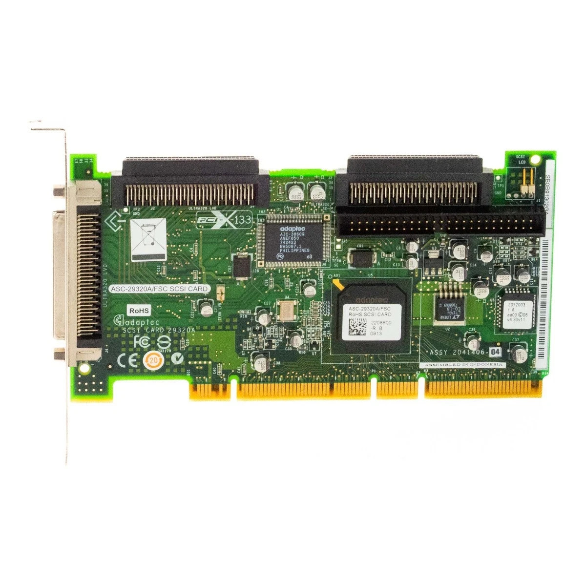Adaptec PCI-X 64-Bit 133Mhz Ultra320 SCSI Card Intergrated  HostRAID ASC-29320A