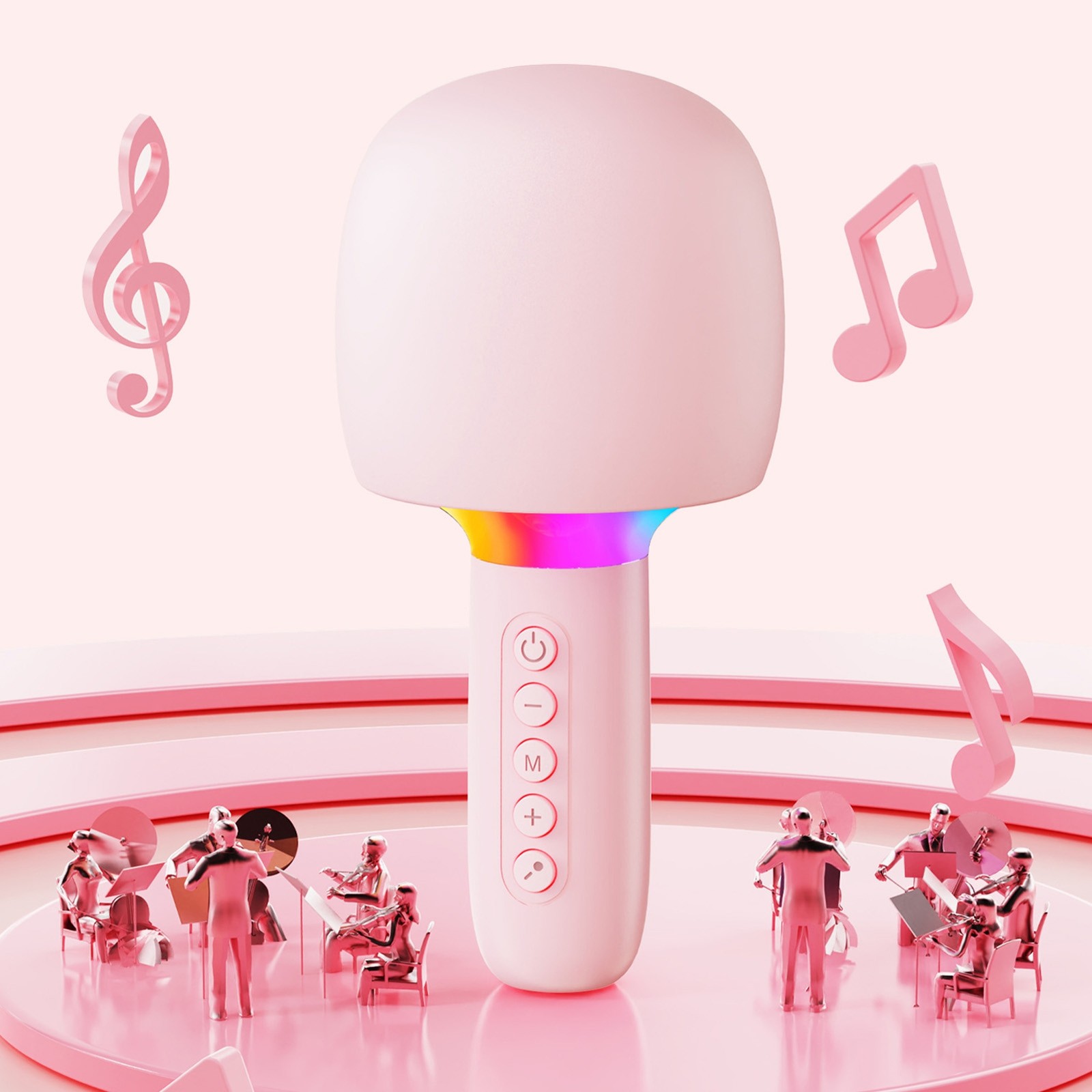 Wireless Bluetooth Karaoke Microphone Machine Portable Handheld Mic Speaker IVUO