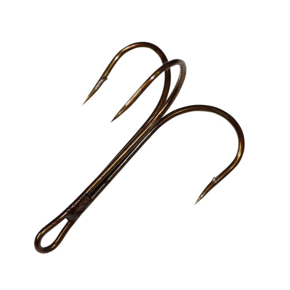 Classic Treble Hooks Standard Strength Fishing Hook Large Super Sharp Triple ...