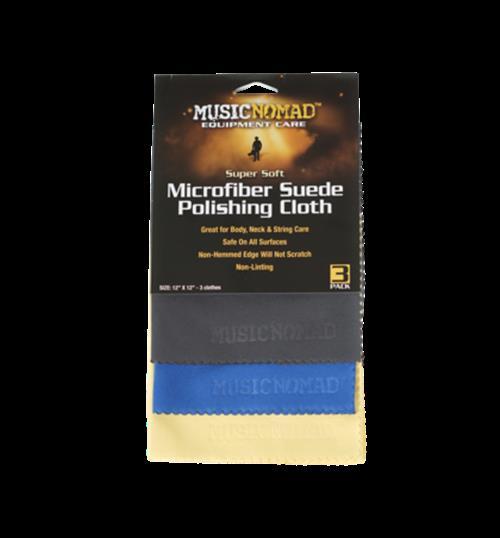 Music Nomad Super Soft Microfiber Suede Polishing Cloth - 3 Pack