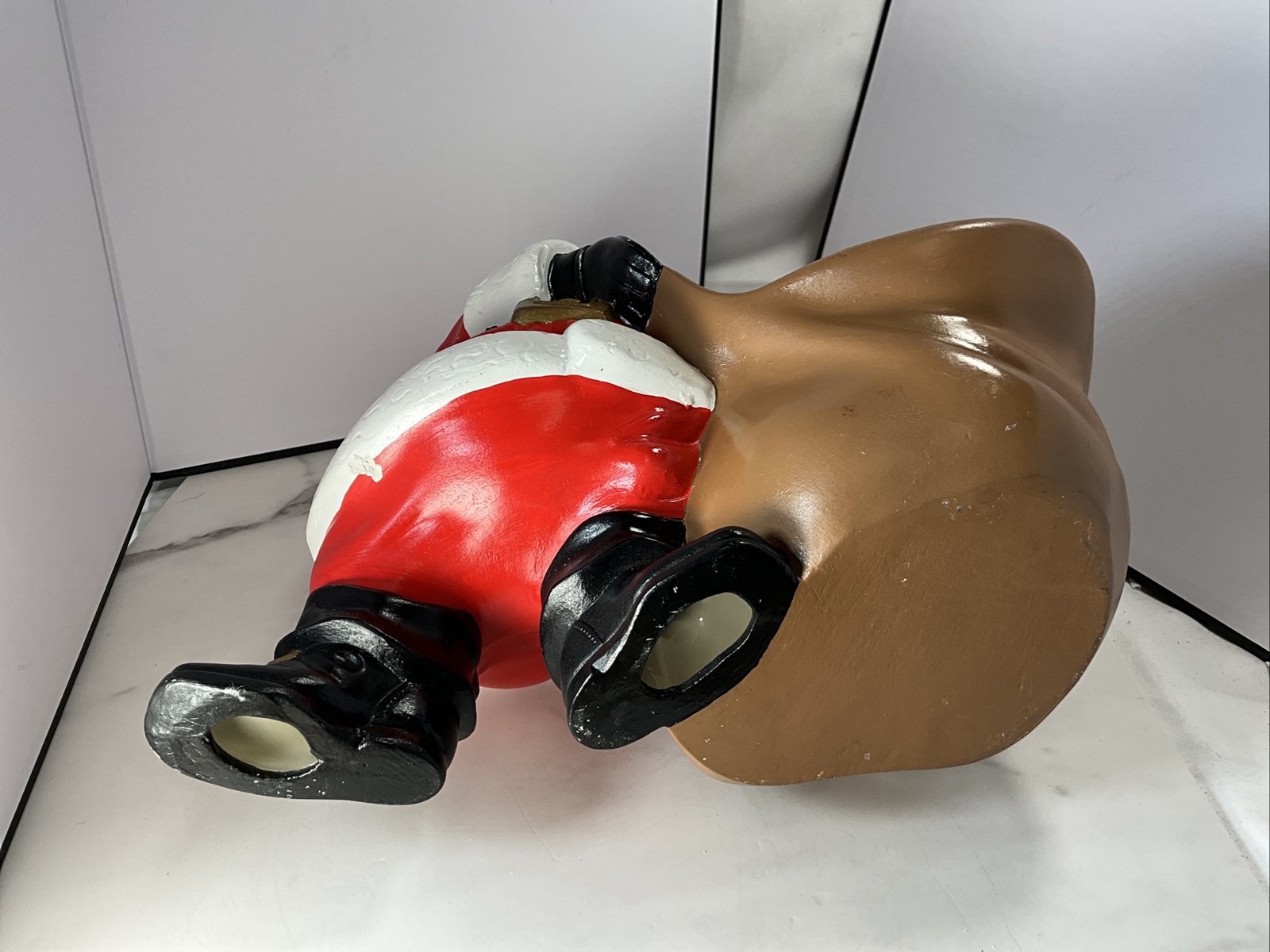 Vintage 1970 Byron Ceramic Santa Planter