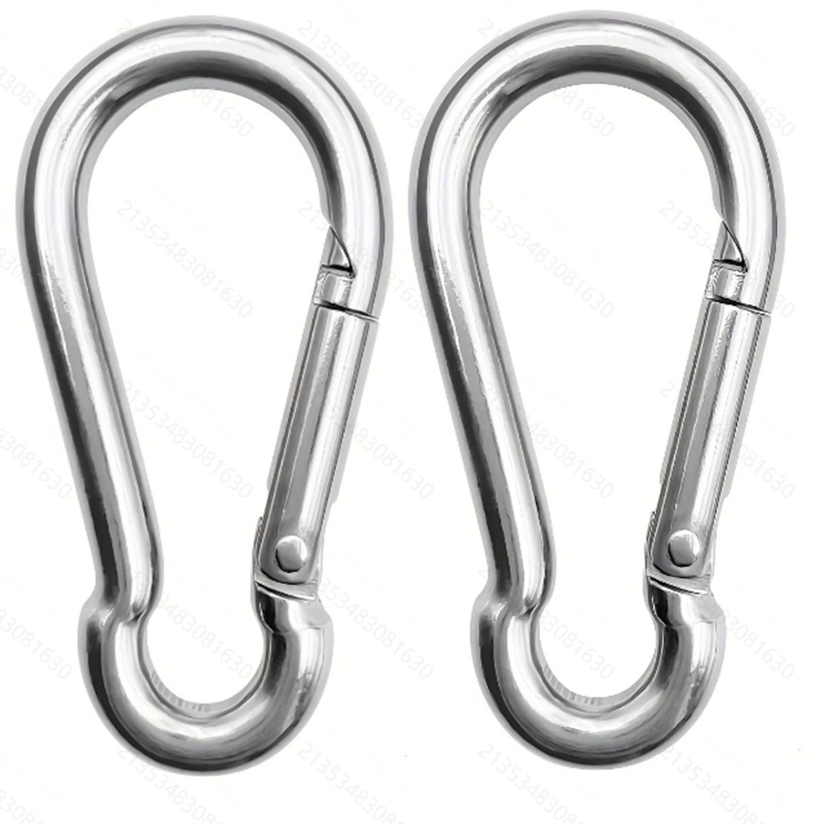 2PCS M10 Carabiner Clip 304 Stainless Steel Quick Link for Sport Hammock Outdoor
