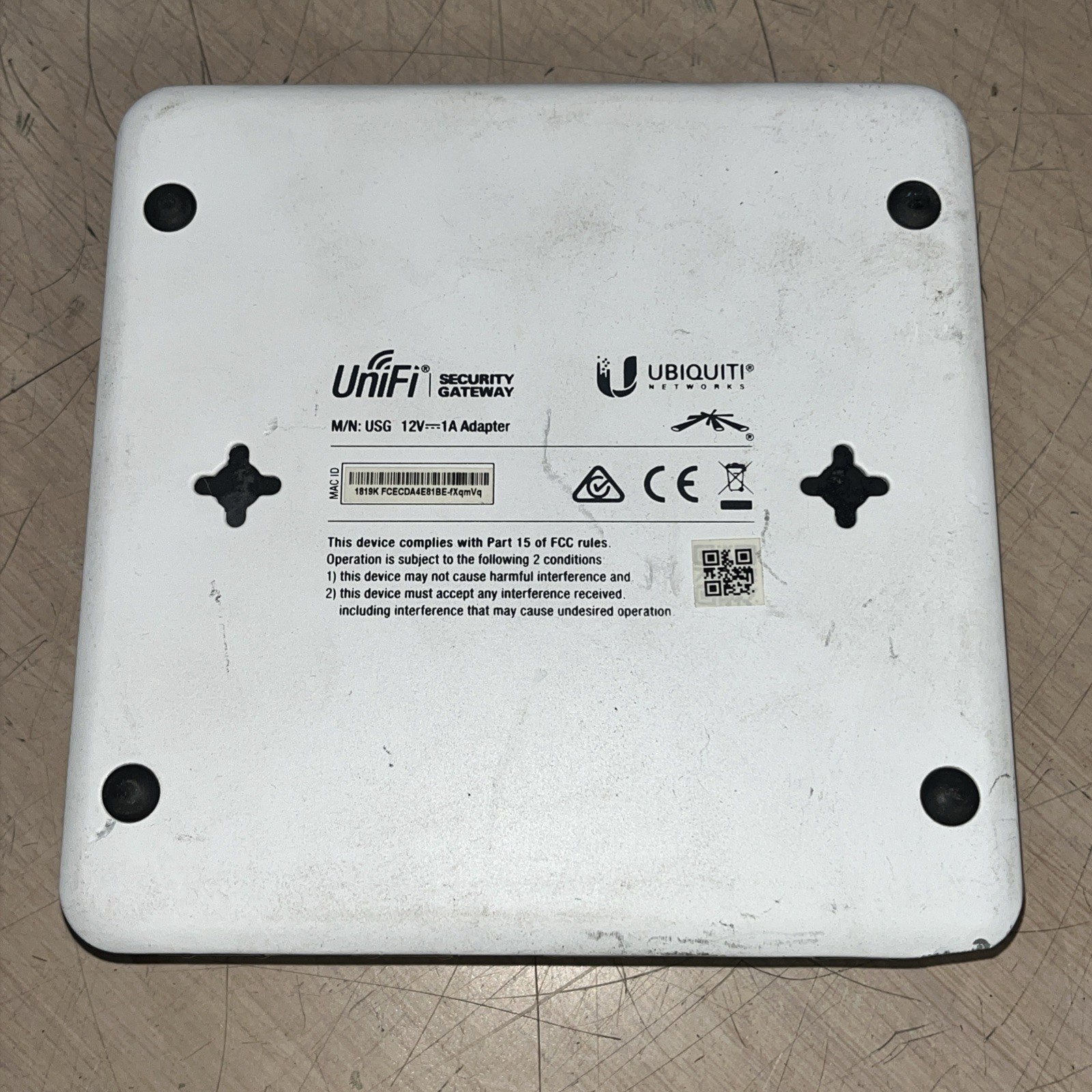UBIQUITI NETWORKS UNIFI SECURITY GATEWAY USG