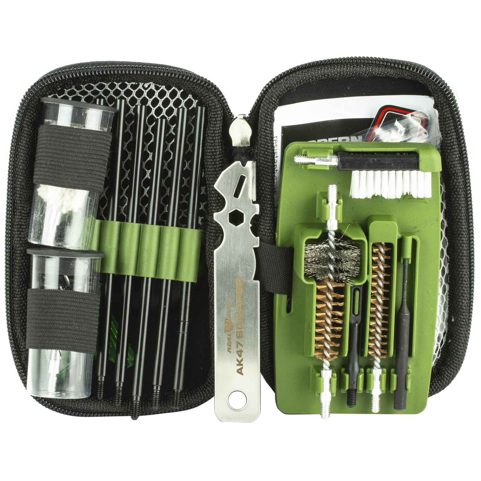 Real Avid AVGCKAK47 Gun Boss Cleaning Kit AK47/Green Weather Proof Ballistic Nyl