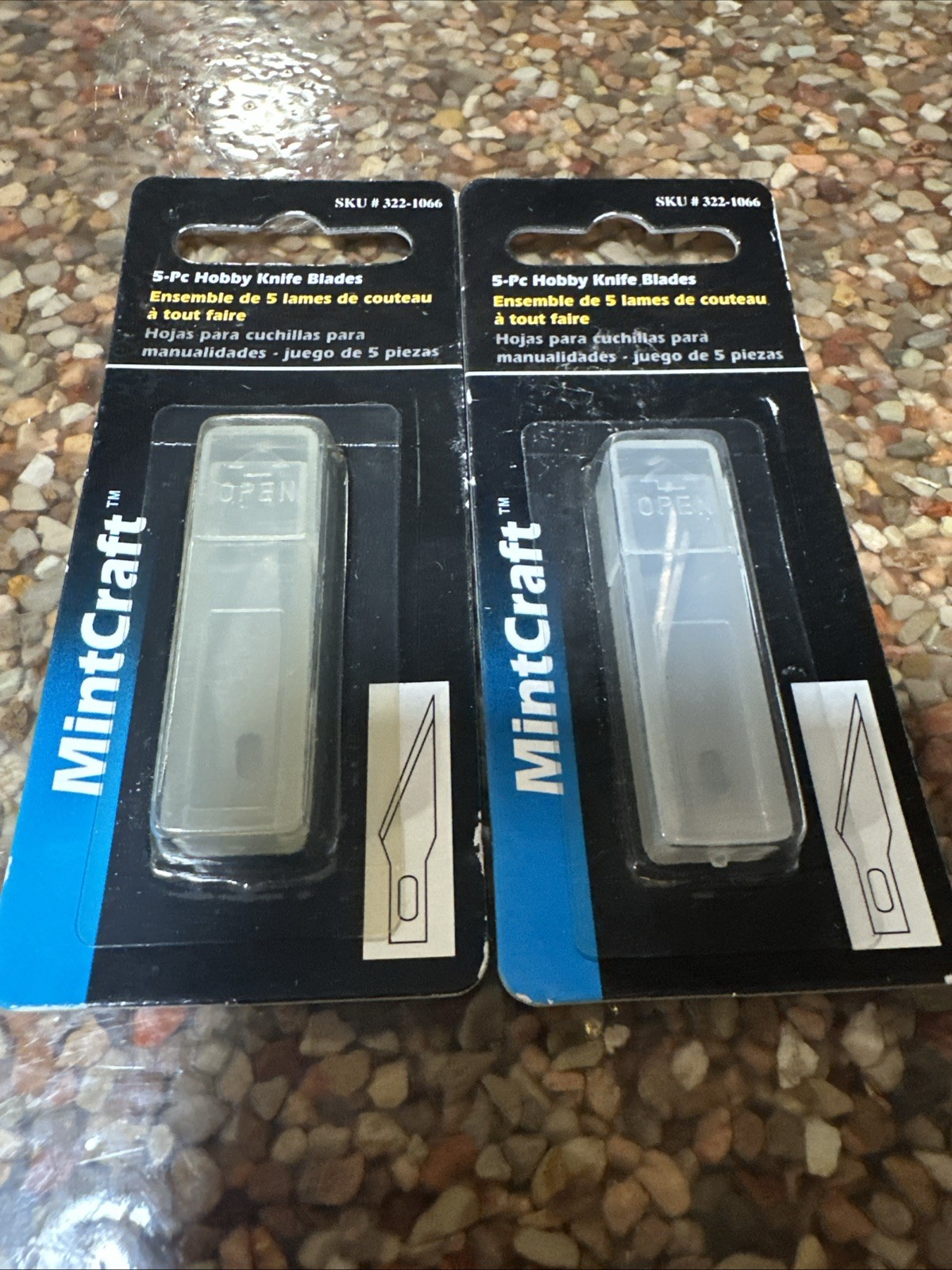 Hobby Knife Blades (5pcs) Lot Of 2 MintCraft 322-1066 NOS
