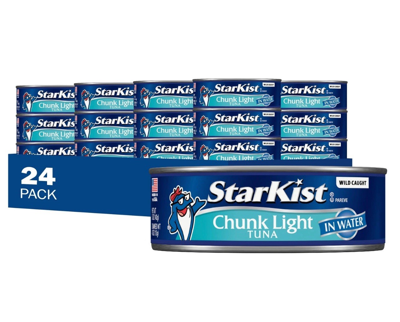 StarKist Chunk Light Tuna in Water - 5 oz Can (Pack of 24) WILD CAUGHT