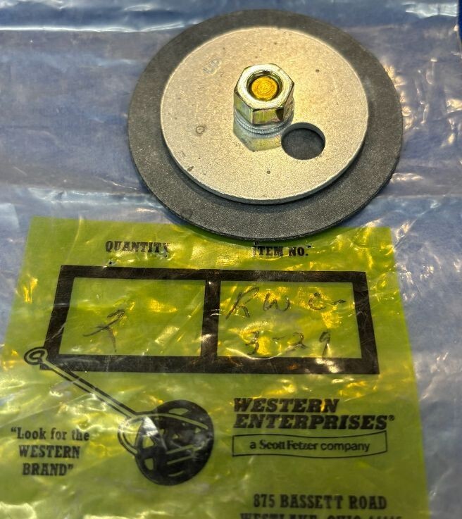 Western Enterprises RWC-329  Diaphram for regulator  Vintage OEM
