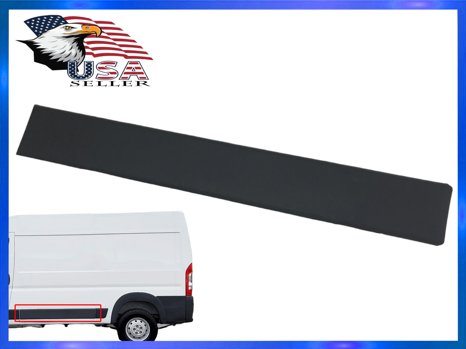 For 2019-2022 Ram Promaster Side Body Molding Trim Black Left Driver Side