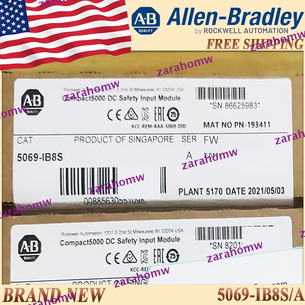 1PC New Sealed AB 5069-IB8S/A Safety Input Module US Free Ship 5069 IB8S ser A