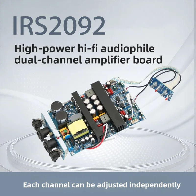 High-Power HIFI Dual-Channel Digital Class D Amplifier Board 500W+500W LM3886