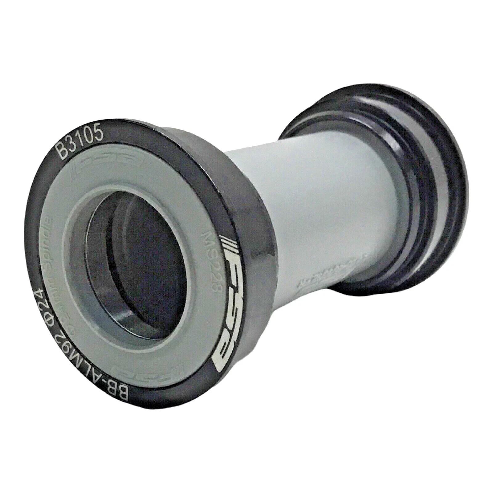 FSA BB‑ALM92 Press‑Fit Bottom Bracket 41mm 24mm BB86 BB90 BB92 Black 84g