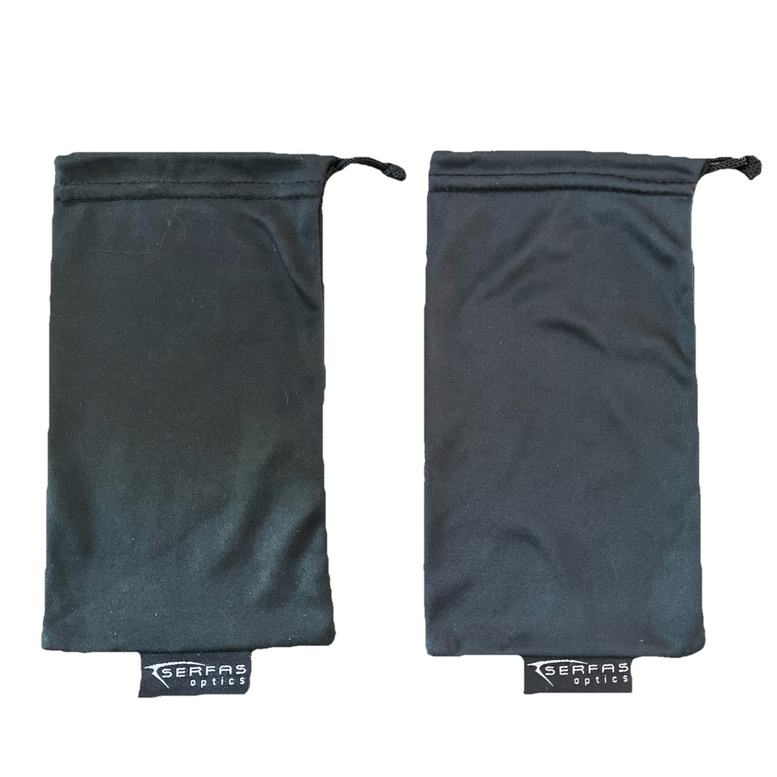 2 Serfas OPTICS Black Microfiber Soft Pouch Sunglasses Glasses Eyewear Cases New