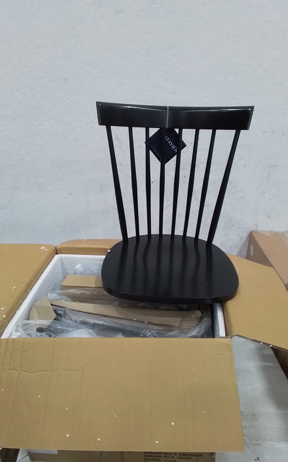 Safavieh PARKER SPINDEL SIDE CHAIR, Reduced Price 2172734096 AMH8500B
