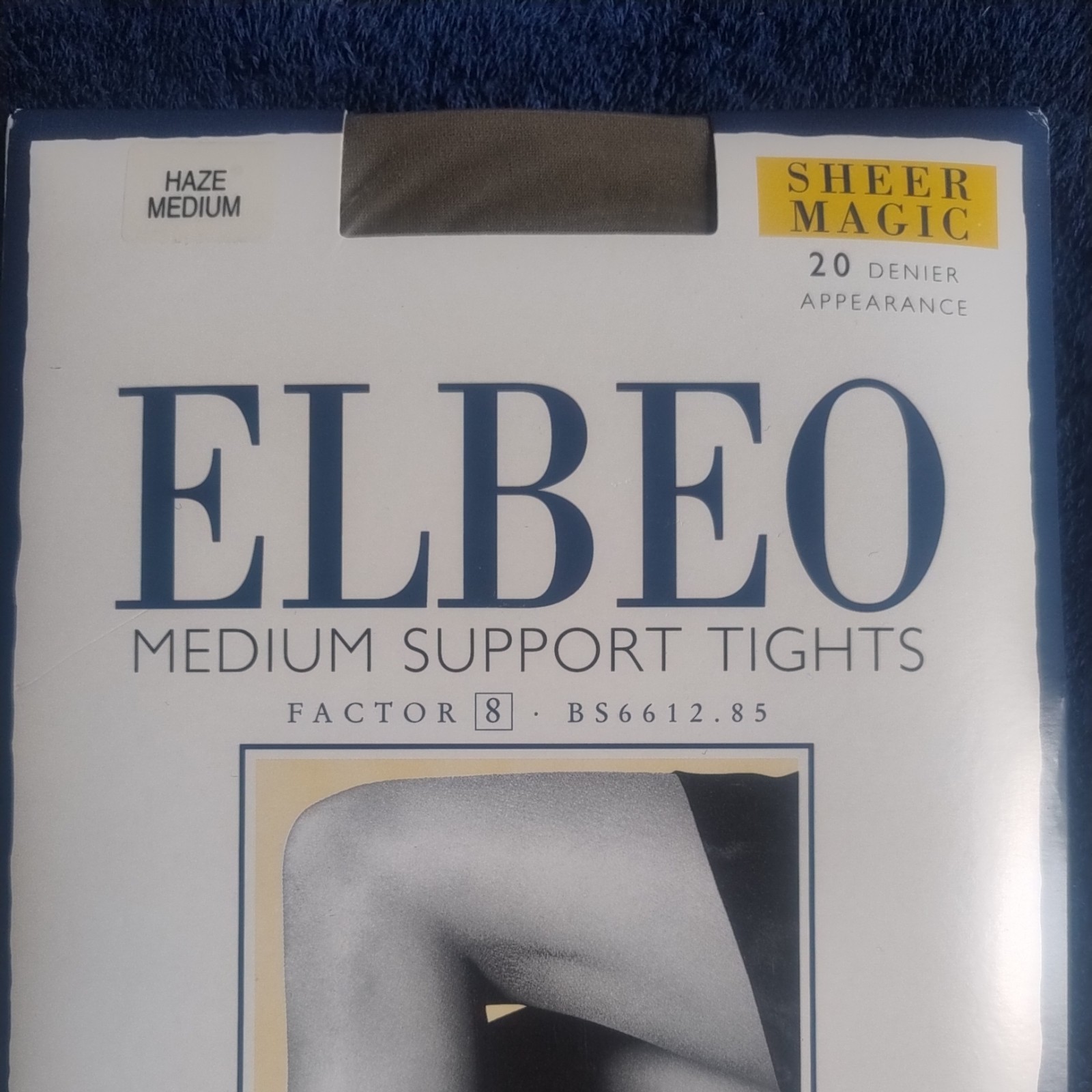 Elbeo 20 Den Sheer Magic Factor 8 Tights, Size Medium in Haze